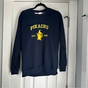 Pikachu Navy‎ Blue Sweater